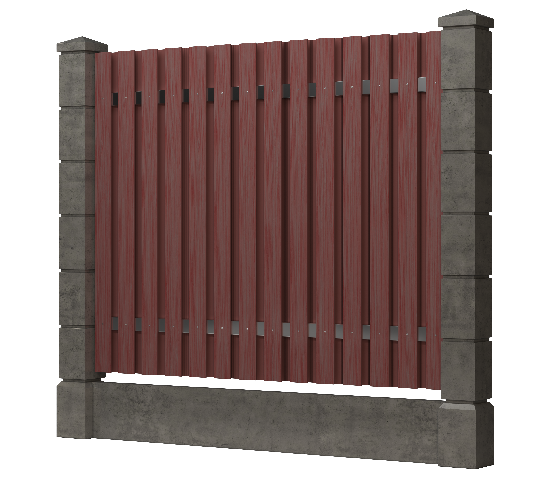 Заборная доска GRINDERDECO, ДПК, тиснение "дуб" Мербау купить в Одинцово