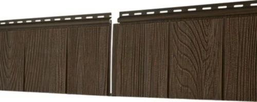 Фасадная панель Ю-Пласт S-Lock Щепа Каштан купить в Одинцово