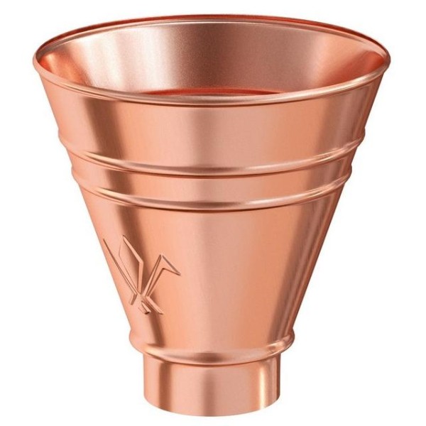 Водосток Aquasistem, система 150/100 - Воронка водосборная круглая медная купить в Одинцово