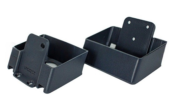 Крепления перил наклонное из алюминия GardenParkett Графит купить в Одинцово