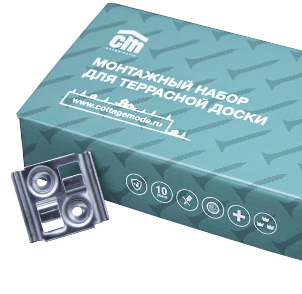 Монтажный набор для террасной доски из дпк CM Decking купить в Одинцово