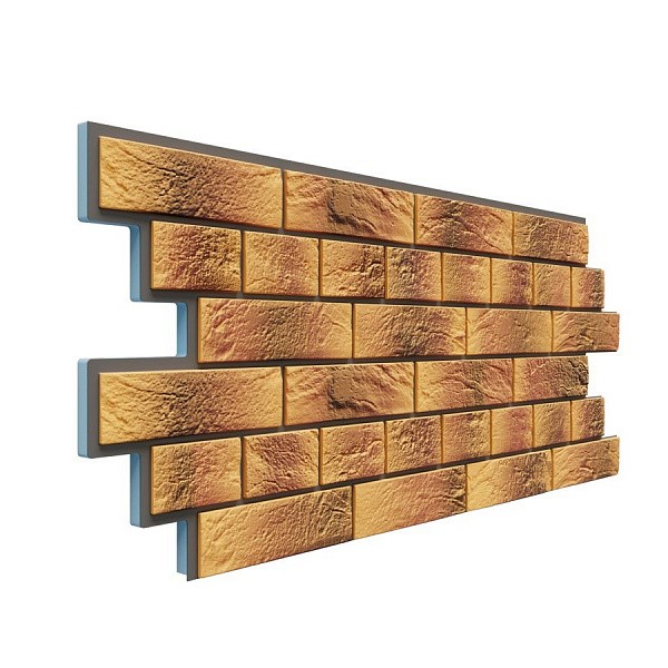 Фасадная термопанель Доломит Венецианский кирпич 20 мм Нарва купить в Одинцово