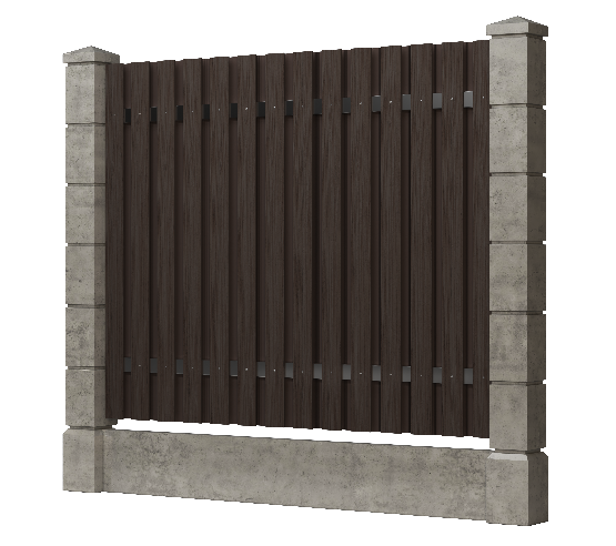 Заборная доска GRINDERDECO, ДПК, тиснение "дуб" Венге купить в Одинцово