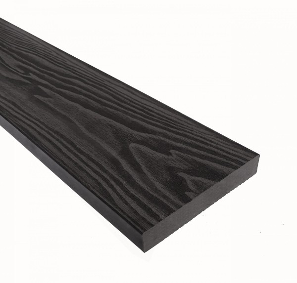 Террасная доска из ДПК Terrapol Смарт 3D Полнотелая без паза Черное дерево купить в Одинцово