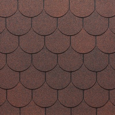 Гибкая черепица Docke, коллекция Кольчуга – Красный