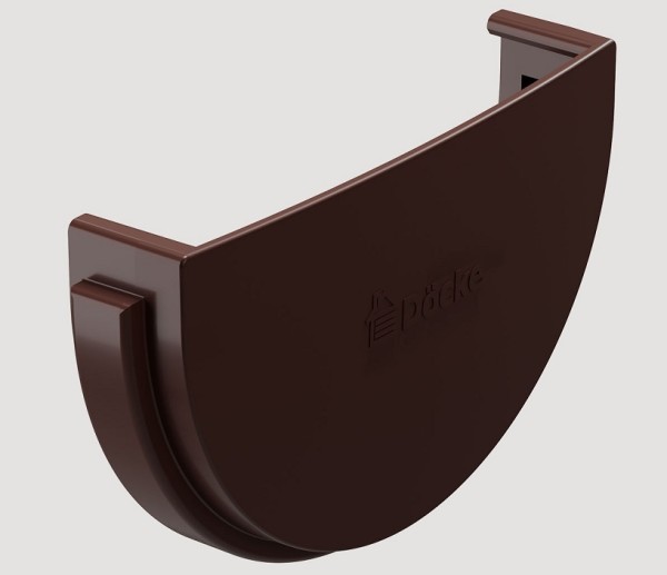 Заглушка желоба ПВХ Docke STANDART Тёмно-коричневый купить в Одинцово