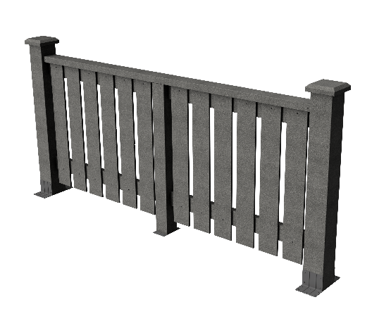 Ограждения декоративное ДПК GRINDERDECO  Вилидж серый базальт купить в Одинцово