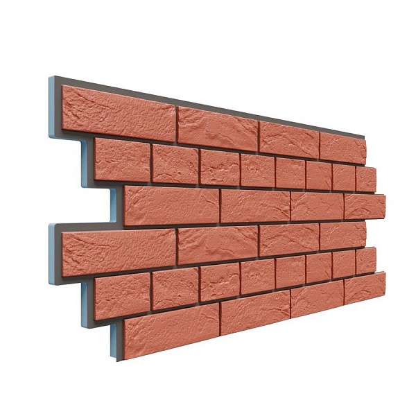Фасадная термопанель Доломит Венецианский кирпич 20 мм Красный купить в Одинцово