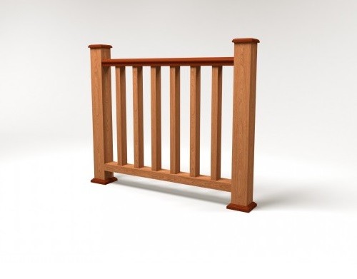 Ограждение из ДПК FG5 терракот купить в Одинцово