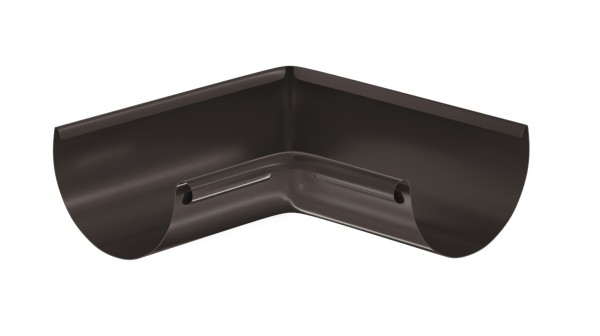 Водосток Aquasistem, система 125x90 - Угол желоба, внутренний 90° RR 32 Тёмно-Коричневый купить в Одинцово