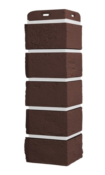 Угол Grand Line состаренный кирпич Элит каштан, ШОВ белай купить в Одинцово