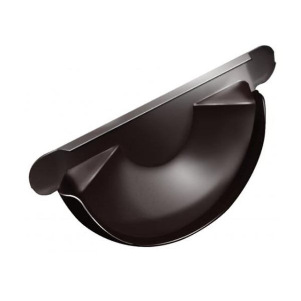 Водосток Grand Line 150x100 – Заглушка желоба RAL 8017 купить в Одинцово