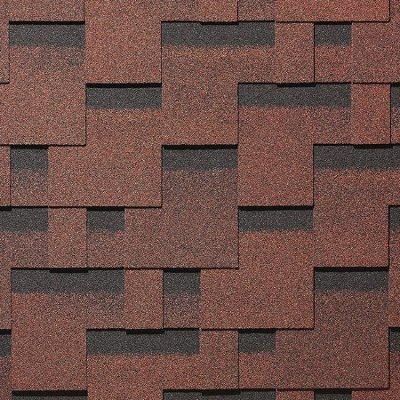 Гибкая черепица Docke, коллекция Тетрис – Красный