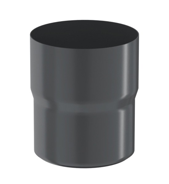 Водосток Aquasistem, система 125x90 - Соединитель трубы RAL 7024 Тёмно-серый купить в Одинцово