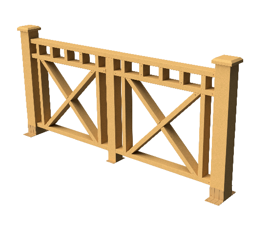 Ограждения декоративное ДПК GRINDERDECO Виктория песчаник купить в Одинцово