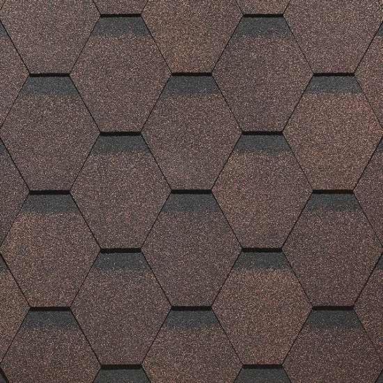 Гибкая черепица Docke, коллекция Сота – Коричневый купить в Одинцово