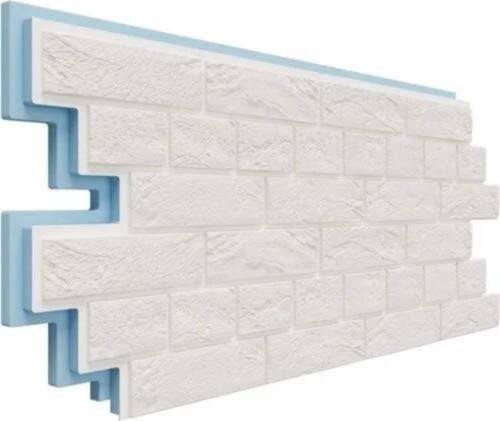 Термосайдинг Доломит Венецианский Кирпич 40 мм Белоснежный купить в Одинцово