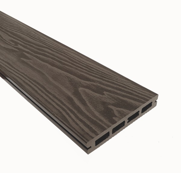 Террасная доска из ДПК Terrapol Смарт 3D Пустотелая с пазом Тик Киото купить в Одинцово