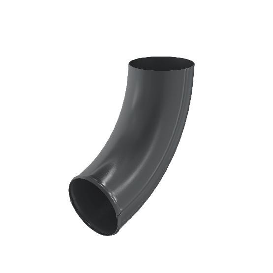 Водосток Aquasistem, система 125x90 - Отвод трубы RAL 7024 Тёмно-серый купить в Одинцово