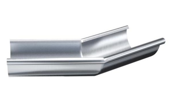 Водосток Aquasistem, Система 125x90 - Угол желоба наружный оцинковка 135° купить в Одинцово