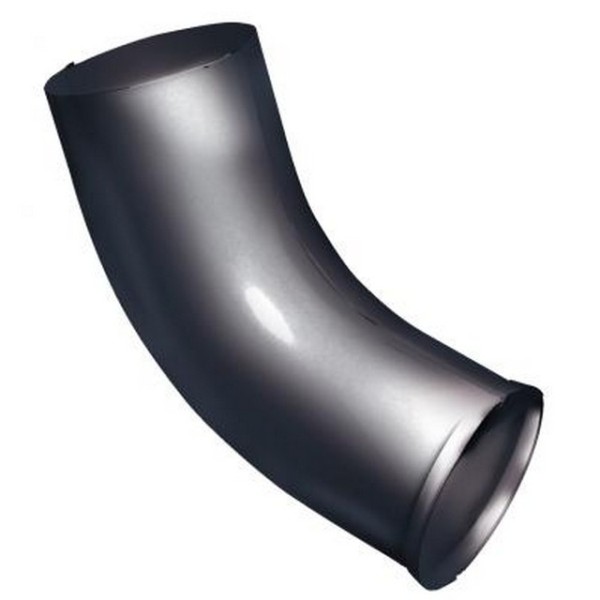 Водосток Grand Line 125x90 – Колено сливное RAL 7024 купить в Одинцово