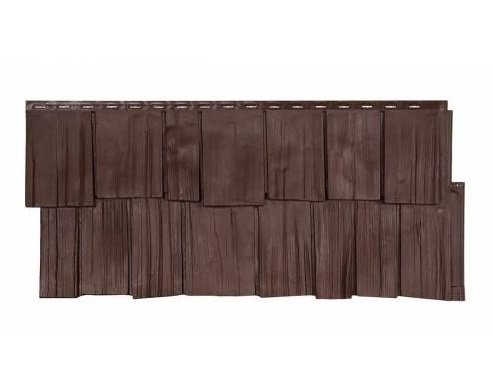 Фасадная панель T-Сайдинг-Щепа дуб ЭКО-1 Коричневый купить в Одинцово