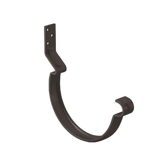 Водосток Aquasistem, система 125x90 - Крюк крепления желоба короткий RR 32 Тёмно Коричневый купить в Одинцово