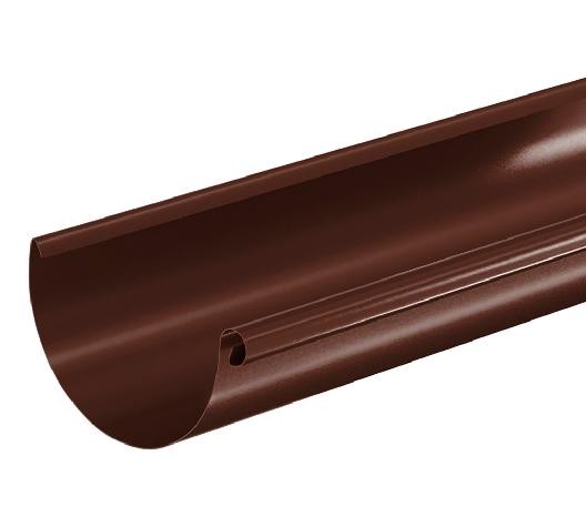 Водосток Aquasistem, система 125x90 - Водосточный желоб 3.00м RAL 8017 Коричневый купить в Одинцово