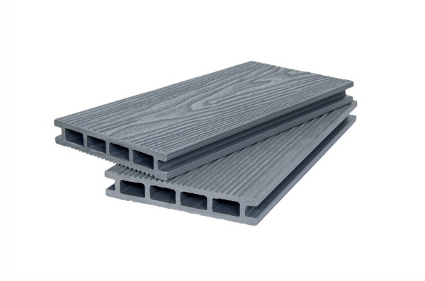 Террасная доска ДПК POLIVAN GROUP 3D+вельвет пустотелая двухсторонняя DENPASAR серый купить в Одинцово