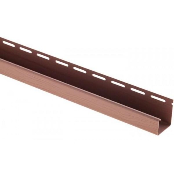 J-профиль Люкс Крашенный, T-15, ВН, Красно-коричневый купить в Одинцово