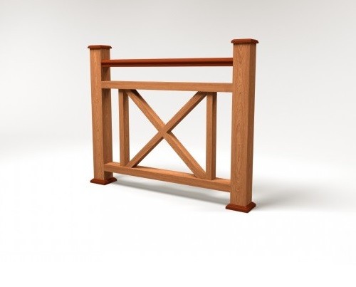 Ограждение из ДПК FG2 терракот купить в Одинцово