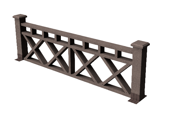 Ограждения декоративное ДПК GRINDERDECO Бэйли венге купить в Одинцово