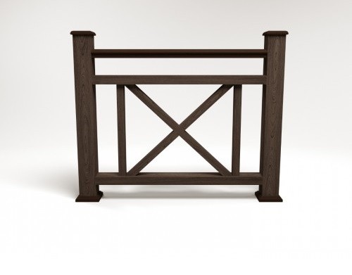 Ограждение из ДПК FG2 венге купить в Одинцово