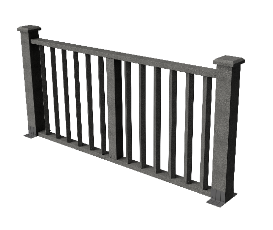 Ограждения декоративное ДПК GRINDERDECO Бруклин серый базаль купить в Одинцово