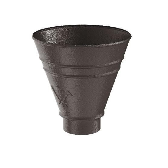 Водосток Aquasistem, Система 150/100 - Воронка водосборная круглая RR 32 Тёмно-коричневый matt купить в Одинцово