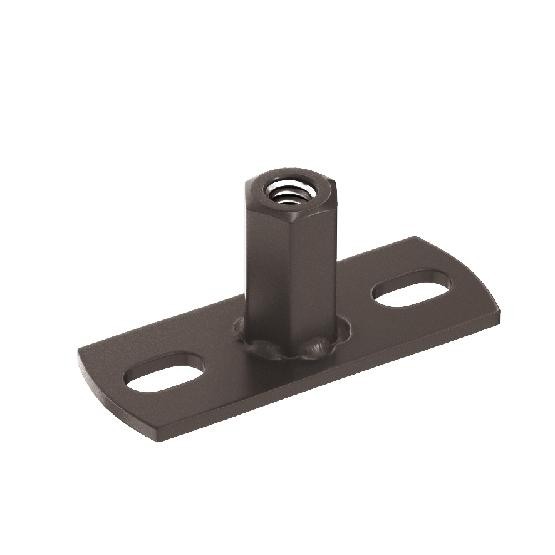 Водосток Aquasistem, система 150/100 - Держатель для хомута под метиз RR 32 Тёмно-Коричневый купить в Одинцово