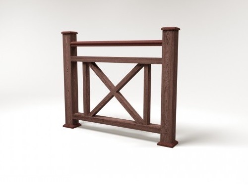 Ограждение из ДПК FG2 шоколад купить в Одинцово