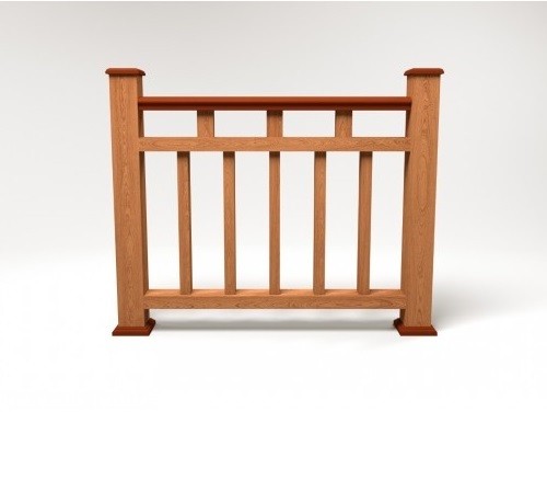 Ограждение из ДПК FG1 терракот купить в Одинцово