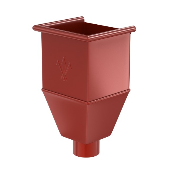 Водосток Aquasistem, система 125x90 - Воронка_водосборная удлиненая RR 29 Бургундский купить в Одинцово