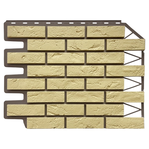 Фасадная панель FineBer, Кирпич Баварский, Песочный купить в Одинцово