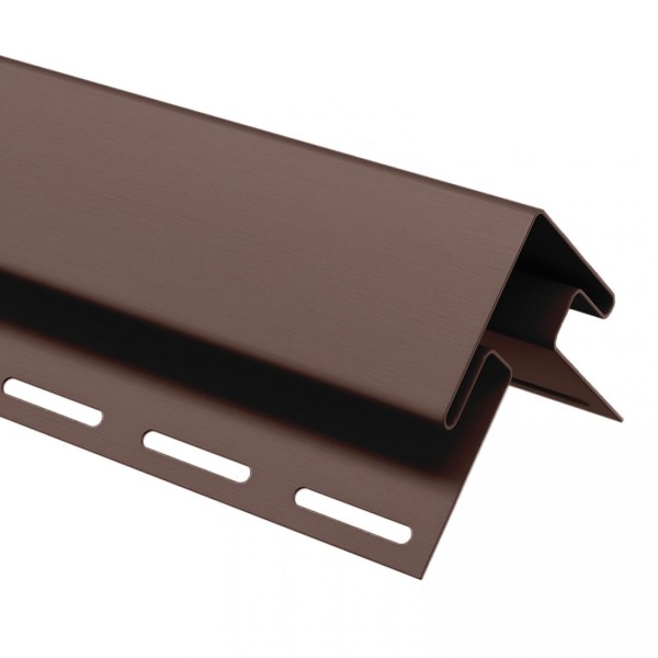 Угол внешний (наружный) для сайдинга, коричневый купить в Одинцово