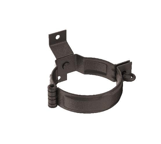 Водосток Aquasistem, Система 150/100 - Декоративный хомут трубы под дерево с комплектом крепления RR 32 Тёмно-коричневый matt купить в Одинцово