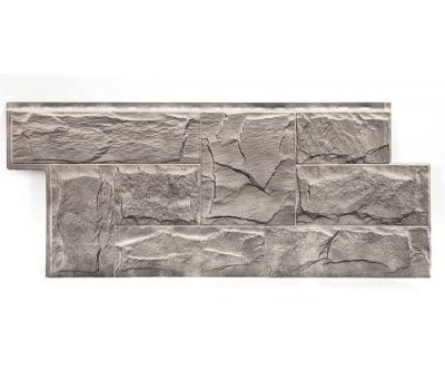 Фасадная панель T-Сайдинг-Гранит Леон ЭКО-2 Самшит