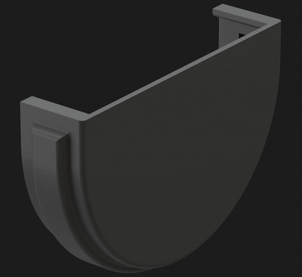 Заглушка желоба Docke Premium ПВХ - Графит купить в Одинцово