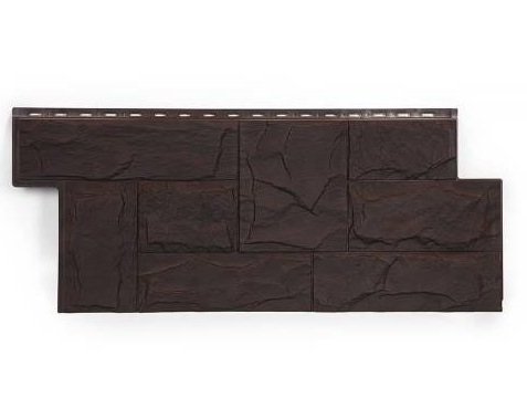 Фасадная панель T-Сайдинг-Гранит Леон ЭКО-2 Венге купить в Одинцово