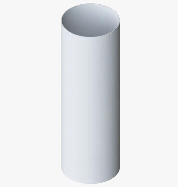 Водосток Альта-Профиль ПВХ – Труба водосточная 4м (белый) купить в Одинцово