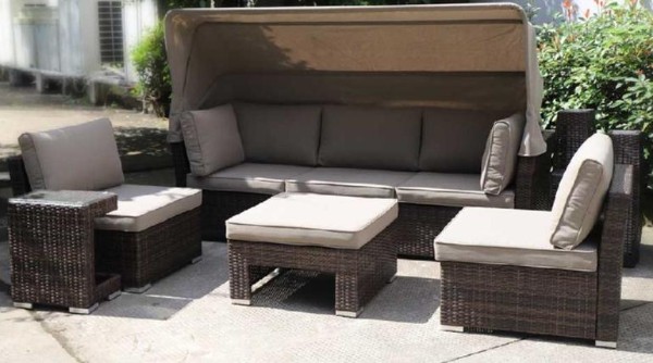 Диван-Трансформер AFINA плетеный из иск. ротанга AFM-320B Brown купить в Одинцово