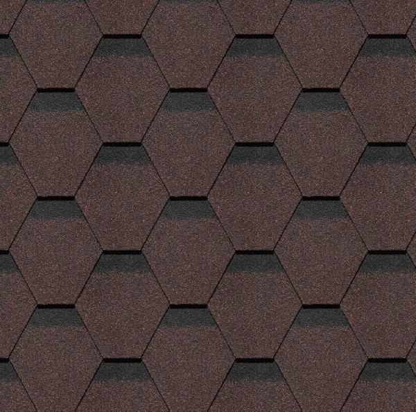 Гибкая черепица Docke, коллекция Шеффилд – Корица купить в Одинцово