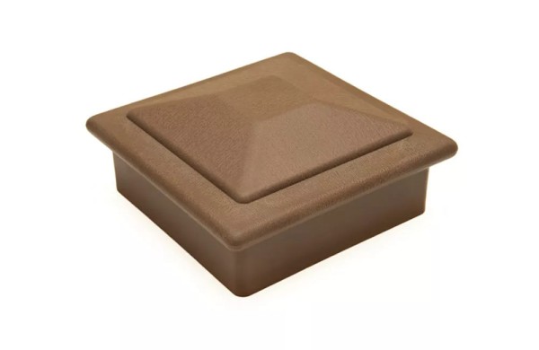 Крышка верхняя ПВХ для столба Deckart 125х125 Шоколад купить в Одинцово