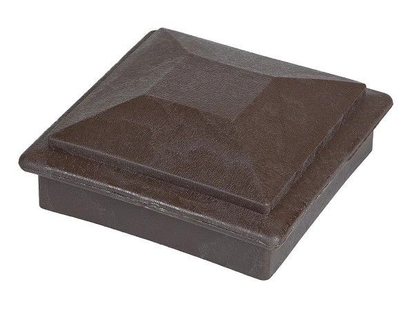 Крышка верхняя фигурная ПВХ для столба Deckart 100х100 Венге купить в Одинцово